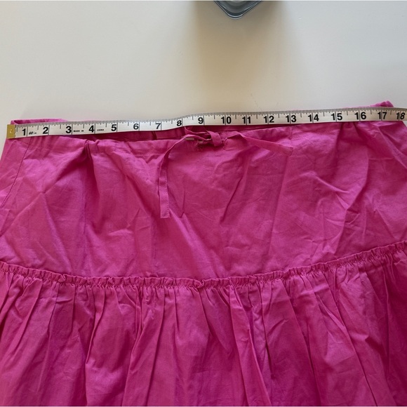 Y2K Victoria’s Secret Pink Mini Skirt Lightweight Ruffle Drawstring Large - Picture 5 of 6